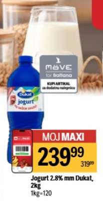 Jogurt 2,8% mm Dukat, 2kg
