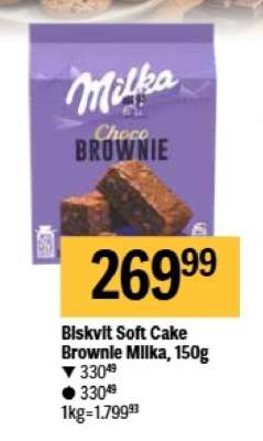 Biskvit Soft Cake Brownie Milka, 150g