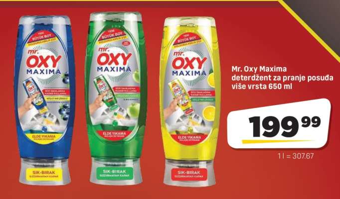 Mr. Oxy Maxima detergent