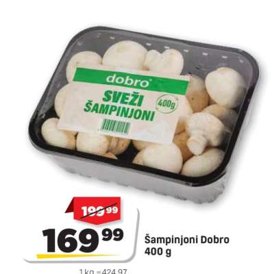 Šampinjoni Dobro 400 g