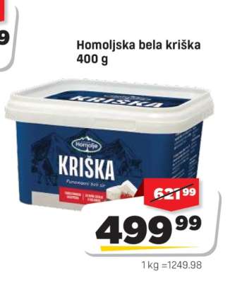 Homoljska bela kriška 400 g