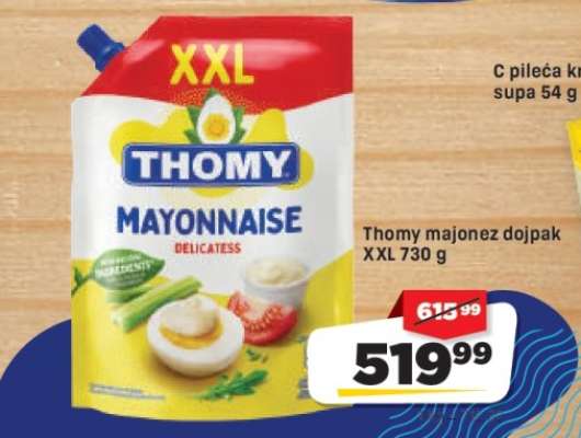 Thomy majonéz doypak XXL 730 g