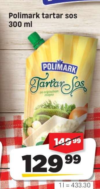 Polimark tartar sos 300 ml