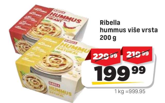 Ribella hummus više vrsta 200 g