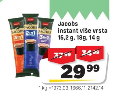 Jacobs instant više vrsta