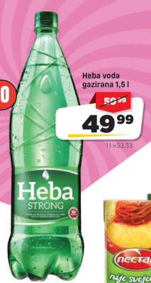 Heba voda gazirana 1,5 l