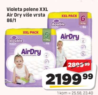 Violeta pelene XXL Air Dry