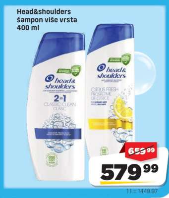 Head&shoulders šampon više vrsta 400 ml