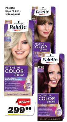 Palette boja za kosu