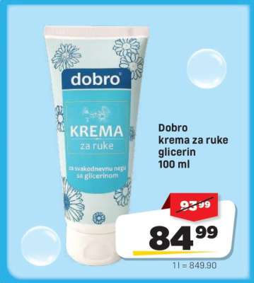 Dobro krema za ruke glicerin 100 ml