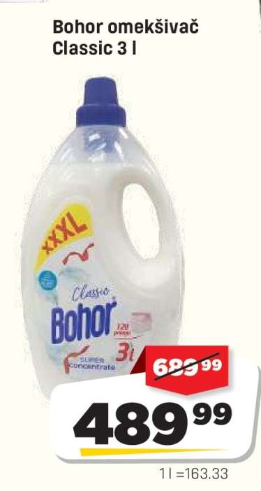 Bohor omekšivač Classic 3 l