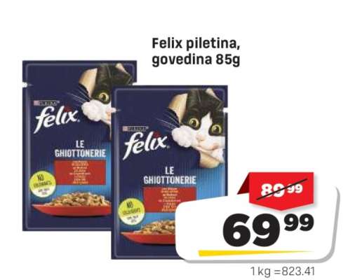 Felix piletina, govedina 85g