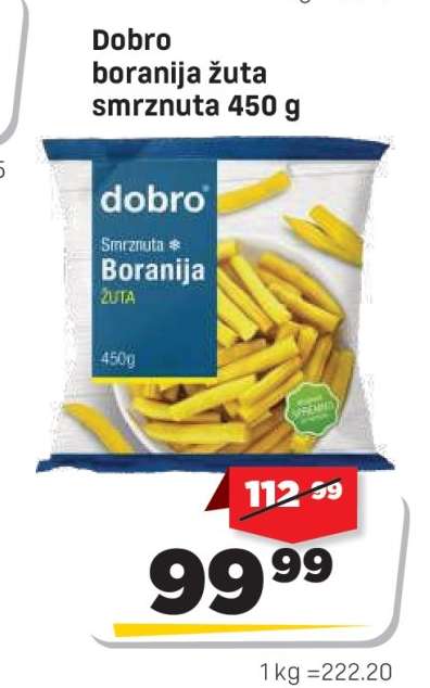 Dobro boranija žuta smrznuta 450 g