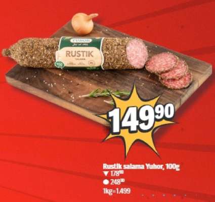Rustik salama Yuhor , 100g