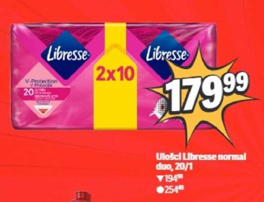 Uložci Libresse normal duo, 20/1