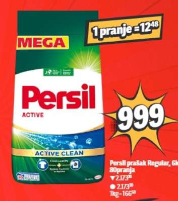 Persil prašak Regular 6kg, 80 pranja
