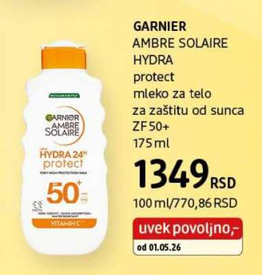 GARNIER AMBRE SOLAIRE HYDRA protect