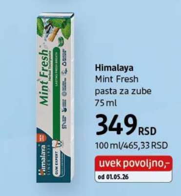 Himalaya Mint Fresh pasta za zube 75 ml