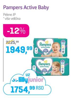 Pampers active baby