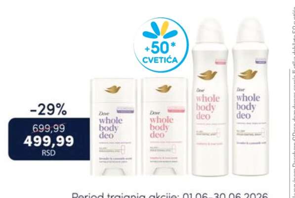 Dove whole body deo