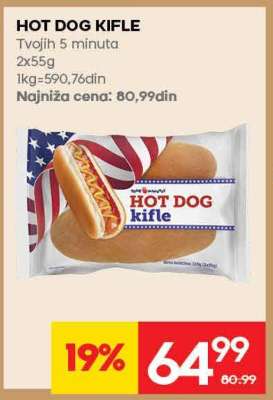 Hot dog kifle