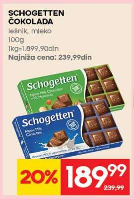 Schogetten čokolada