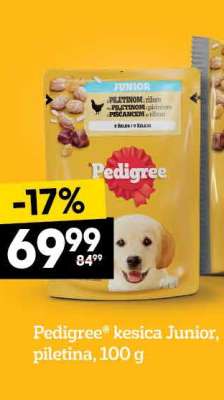 Pedigree® kesica Junior, piletina, 100 g