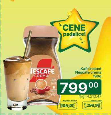 Kafa Instant Nescafe Crema 190g
