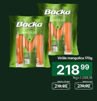 Viršle mangulica 170g