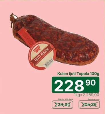 Kulen ljuti Topola 100g
