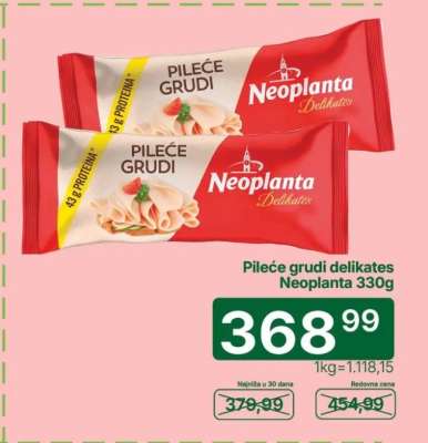 Pileće grudi delikates Neoplanta 330g