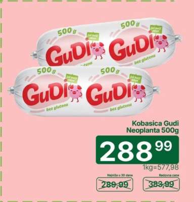 Kobasica Gudi Neoplanta 500g