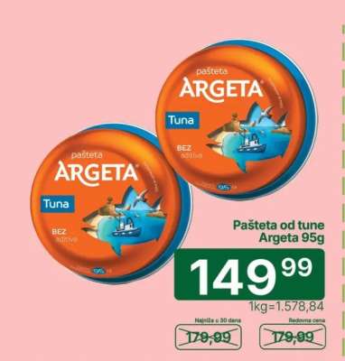 Pašteta od tune Argeta 95g