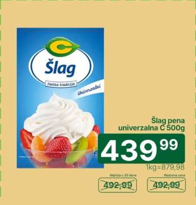 Šlag pena univerzalna C 500g