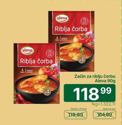 Začin za riblju čorbu Aleva 90g