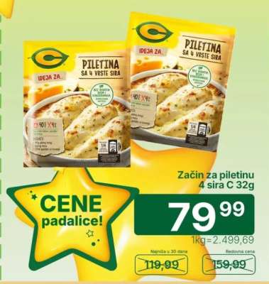 Začin za piletinu 4 sira C 32g