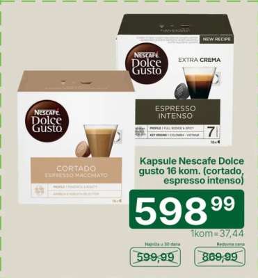 Kapsule Nescafe Dolce gusto 16 kom. (cortado, espresso intenso)