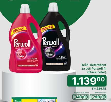 Tečni deterdžent za veš Perwoll 4l (black, color)
