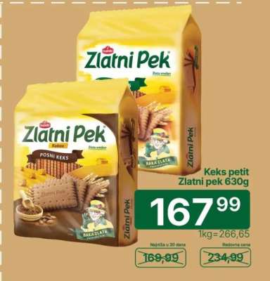 Keks petit Zlatni pek 630g
