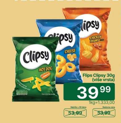 Flips Clipsy 30g (više vrsta)