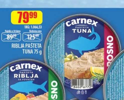 Carnex Pašteta Tuna