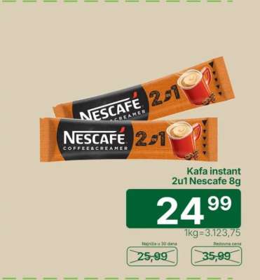 Kafa instant 2u1 Nescafe 8g