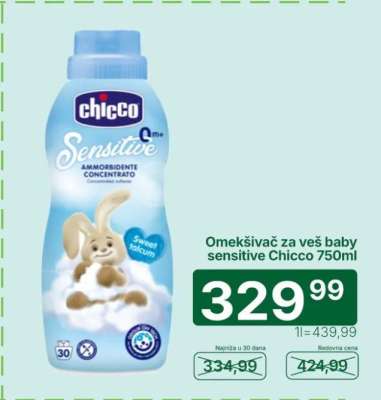 Omekšivač za veš baby sensitive Chicco 750ml