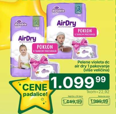 Pelene Violeta dc air dry 1 pakovanje (više veličina)