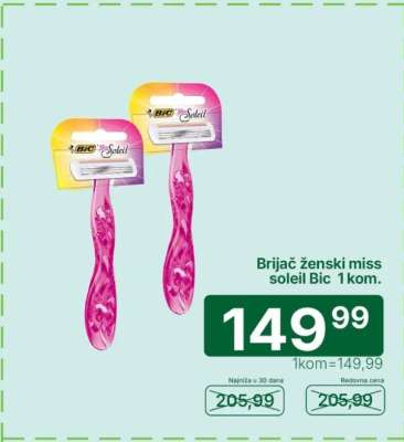 Brijač ženski miss soleil Bic 1 kom.