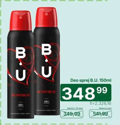 Deo sprej B.U. 150ml