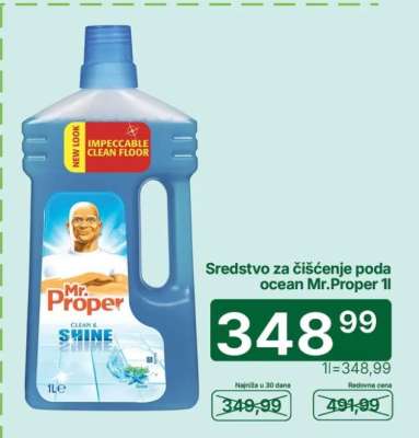 Sredstvo za čišćenje poda ocean Mr.Proper 1l