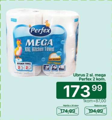 Ubrus 2 sl. mega Perfex 2 kom.