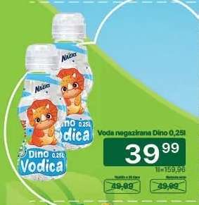Voda negazirana Dino 0,25l
