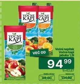 Voćni napitak Voćne Kapi jabuka 1,5l